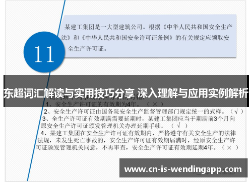 东超词汇解读与实用技巧分享 深入理解与应用实例解析